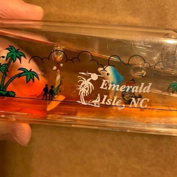 EMERALD ISLE, NC SOUVENIR SURFING PEN & PENCIL HOLDER - Picture 2 of 5